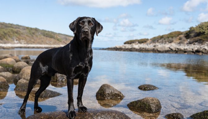Friendly Labrador Retriever portrait illustrating the breed’s temperament and personality.
